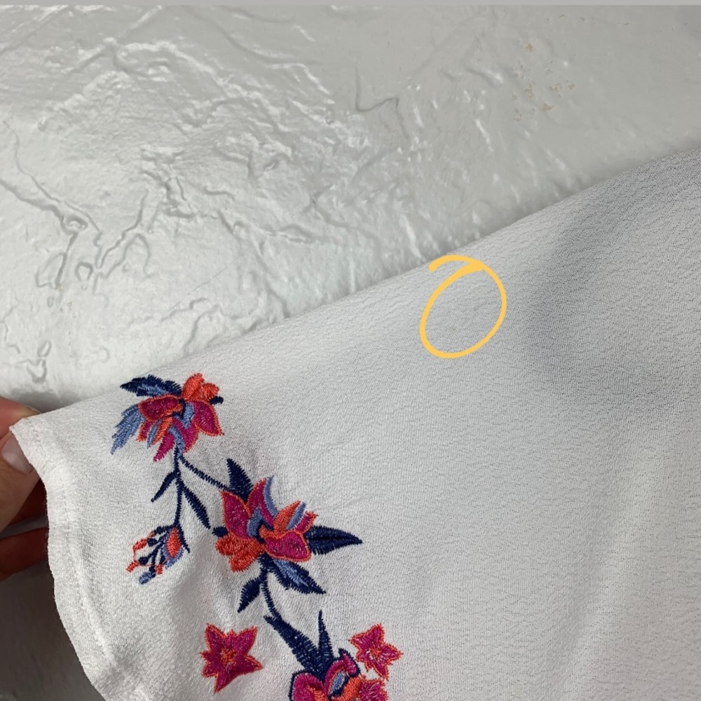 Francesca’s white one shoulder floral dress Sm - Picture 11 of 12